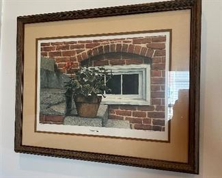 Print art “A Geranium Day “ by Cotton Ketchie 294 of 750 