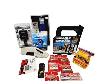 Office Essentials Micro Cassettes  Film  Book Ends  Etc.