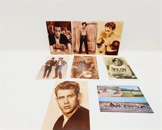 Vintage Post Cards Ronald Reagan  James Dean  Brando Etc.