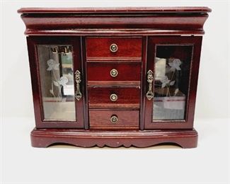 Vintage Wood Jewelry Box