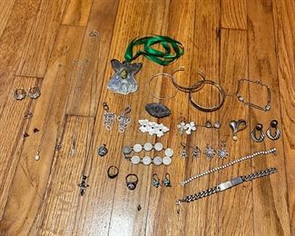 Here’s some of the fancy jewelry… silver & gold; even a pair of diamonds!