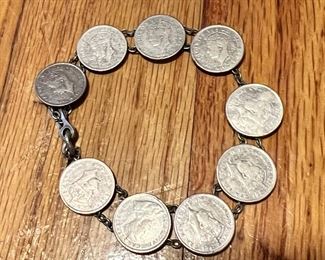 Cool coin bracelet 