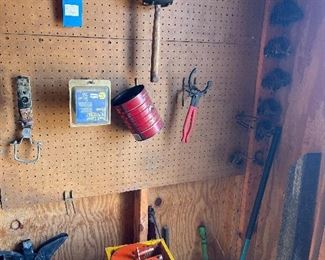 lots of misc tools, hand tools,