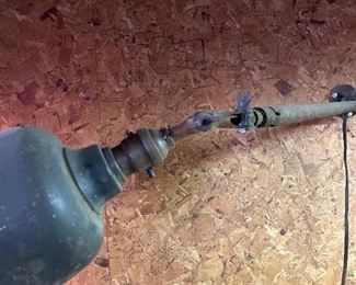 close up of the industrial lamps