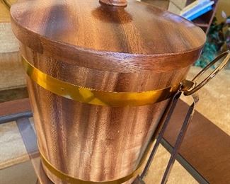 wood ice bucket