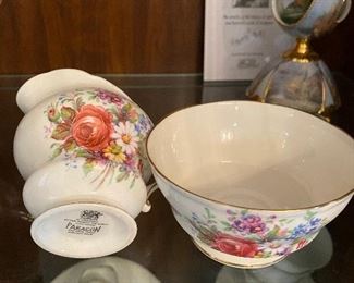 Paragon china sugar and creamer