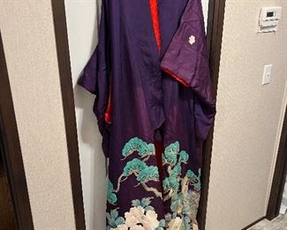These 2 Japanese Kimono's Were Bought when Mr. Ross was station in Japan during World War 2