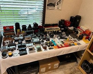 Tons of Vintage Film Camera's, Camera Lenses, and Camera Accessories