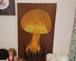 Vintage Mushroom Art Work