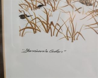 Signed Bob Timberlake " Garrison's Cedar"