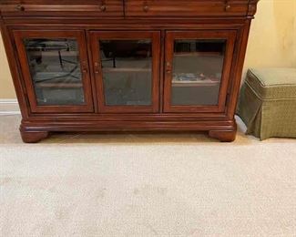 Buffet/ media cabinet with marble top