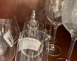Riedel  stemless wine glasses