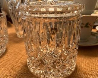 Crystal Biscuit Barrel 