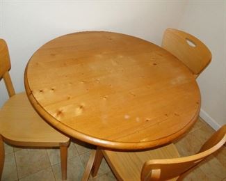 Crate and Barrel Kitchen Table and three chairs