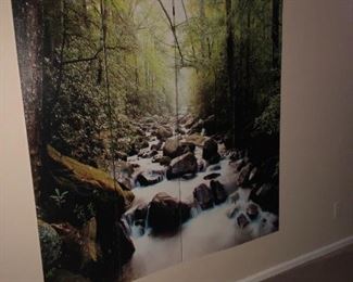 The Brook - $15.00  -  Trifold screen measuring 84"W x 71"H.