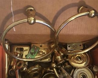 $10.00  -  Brass Bathroom fixtures from remodeling job (approximately 40+ pieces from 3 bathrooms