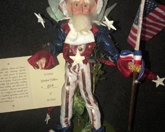 $65.00   -  Mark Roberts "Uncle Sam Fairy, Small" #51-81824,  Limited Edition 825 of 10,000.
