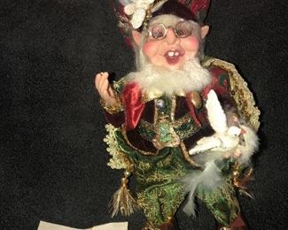 Marks Roberts Elf - $50.00   -   "Two Turtle Doves Elf, Small",  #51-27628,  Limited Edition  2812 of 10,000.