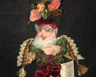Mark Roberts Elf,  -  $80.00   -   "Partridge in a Pear Tree Elf, Small" #51-27622, Limited Edition 2431 of 10,000.