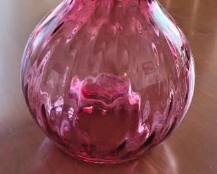 Cranberry vase