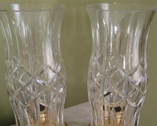 Matching Waterford Candleholders- Hurricanes