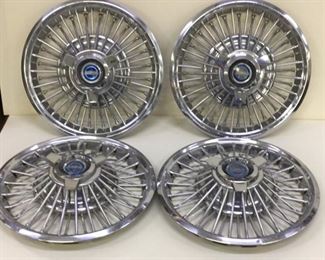 1965-1966 FORD GALAXIE 15 inch wire spinner hub caps