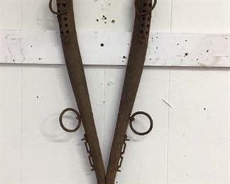 Antique Pair of Cast Hames