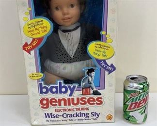 baby geniuses “Wise-Cracking Sly” Electronic Talking Doll- 1997