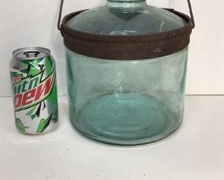 Antique Glass Kerosene Jug The Cleveland Metal Products Co.
