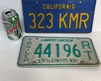 (2) License Plates