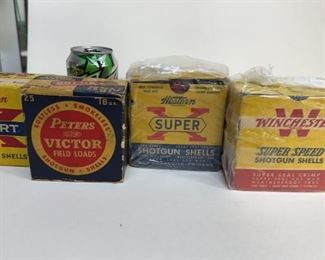 Vintage Boxes of Shotgun Shells