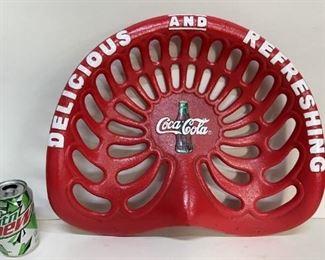 Painted Antique Tractor Seat