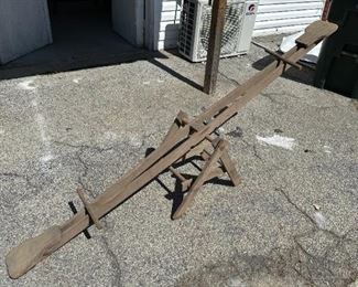 Antique Wood See Saw