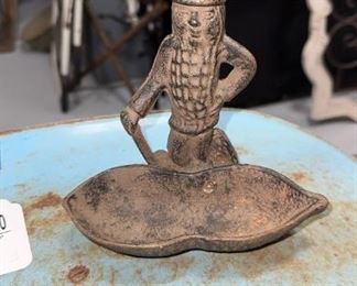 Antique Cast Iron Peanut Holder