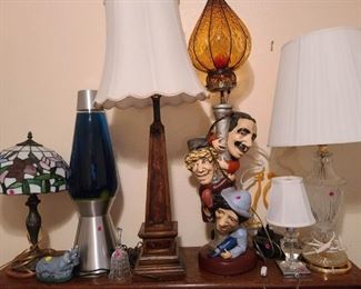 Collectible 3 Stooges lamp