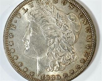 1880 Morgan Silver Dollar 26.73g of .900 Silver