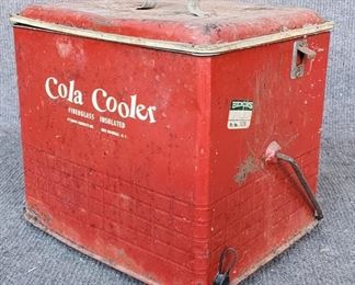Vintage Cola Cooler Metal 