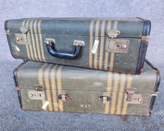 Vintage MCM Art Deco Luggage