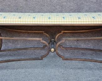 Iron & Upholstered Long Bench Great Design 
