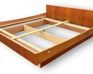 Mid Century Modern Teak Platform Bed
