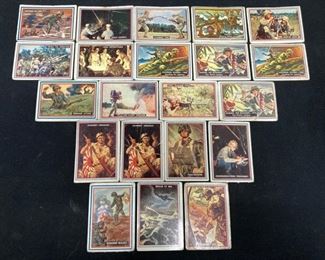 21 Vintage Topps Fighting Marines Collectible Trading Cards