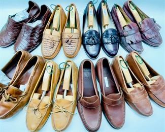 Polo Ralph Lauren, Cole Haan, Bragano, Genuine Leather Soles And Neolite Assorted MenÕs Loafers And Moccasins Lot, Sizes 10 1/2 11 And 11 1/2 