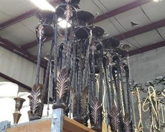 Multiple types of tall candle holders