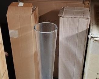 Many of these available, tall pilsner vase