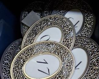 Table numbers, framed