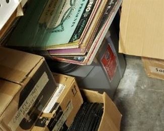 Lots of records for decor, party use etc
