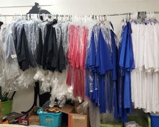 Grad robes and black chef coats (youth sizes)