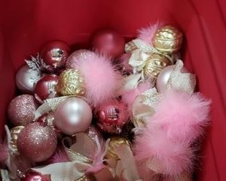Plastic ornaments, various colors available