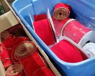 Red ribbon rolls