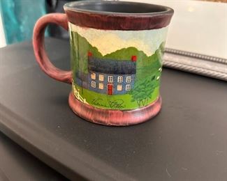 Valerie Pillow rooster on farm mug